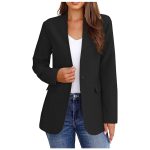 casual black blazer for women
