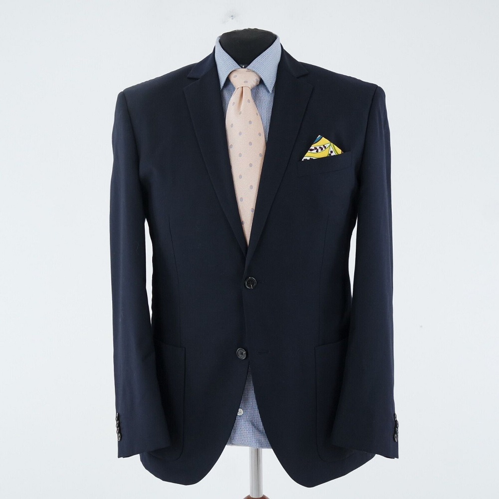 navy blue sport coat