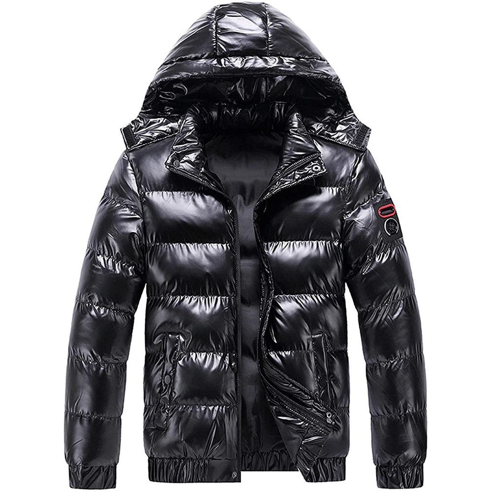 mens puffer jacket with hood