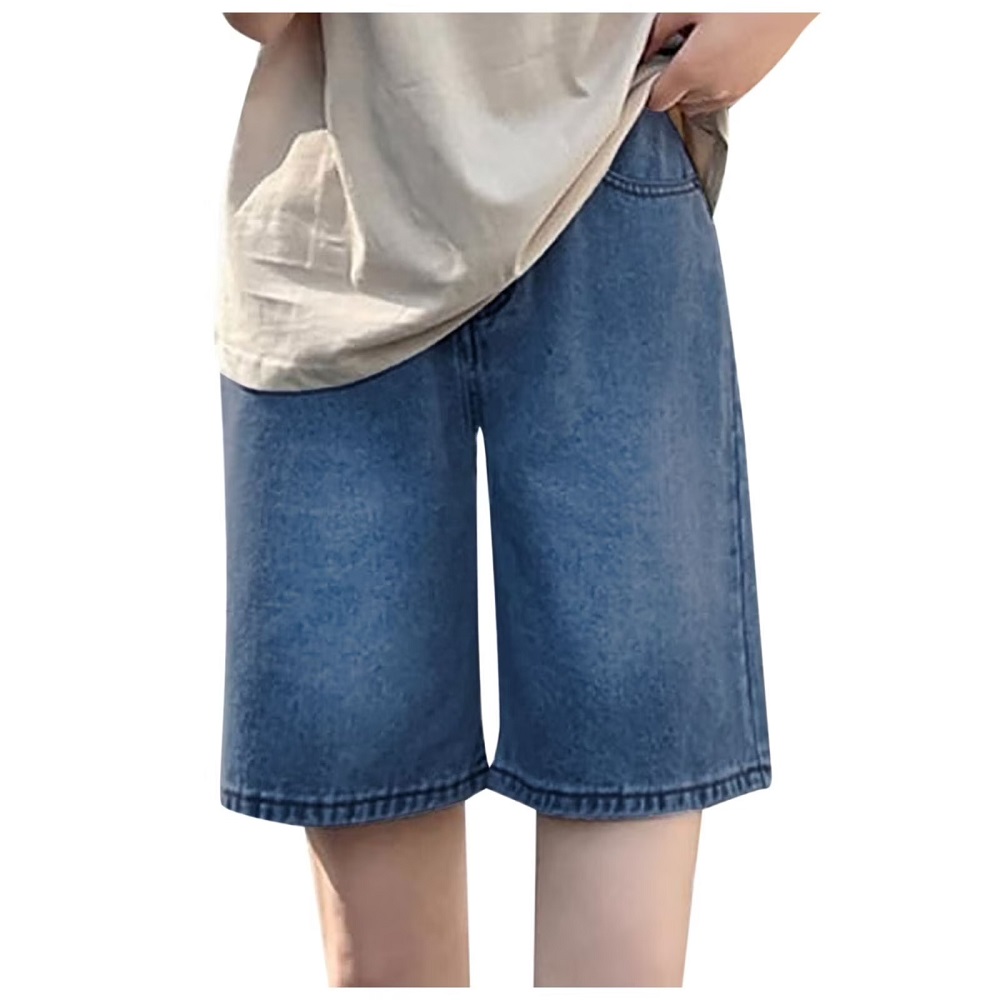 long jean shorts