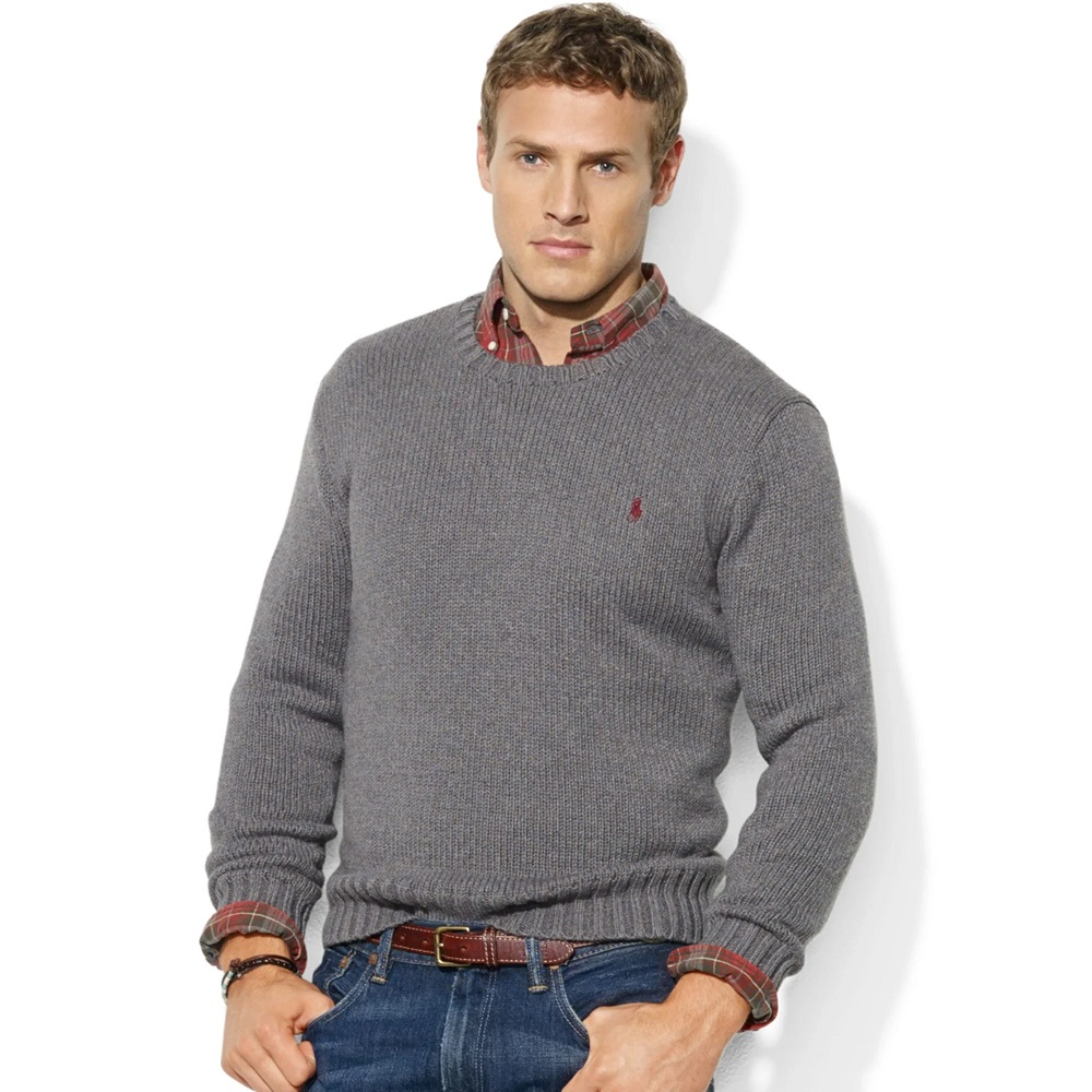 mens crew neck sweaters