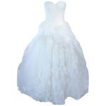 tulle ball gown wedding dress