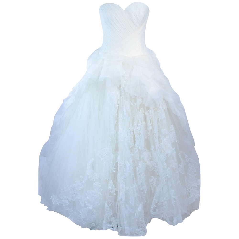 tulle ball gown wedding dress