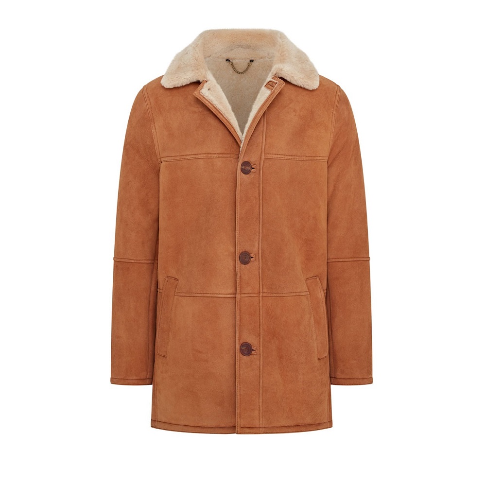 men's shearling coat