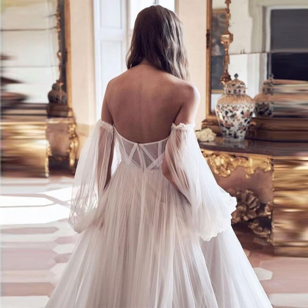 tulle ball gown wedding dress