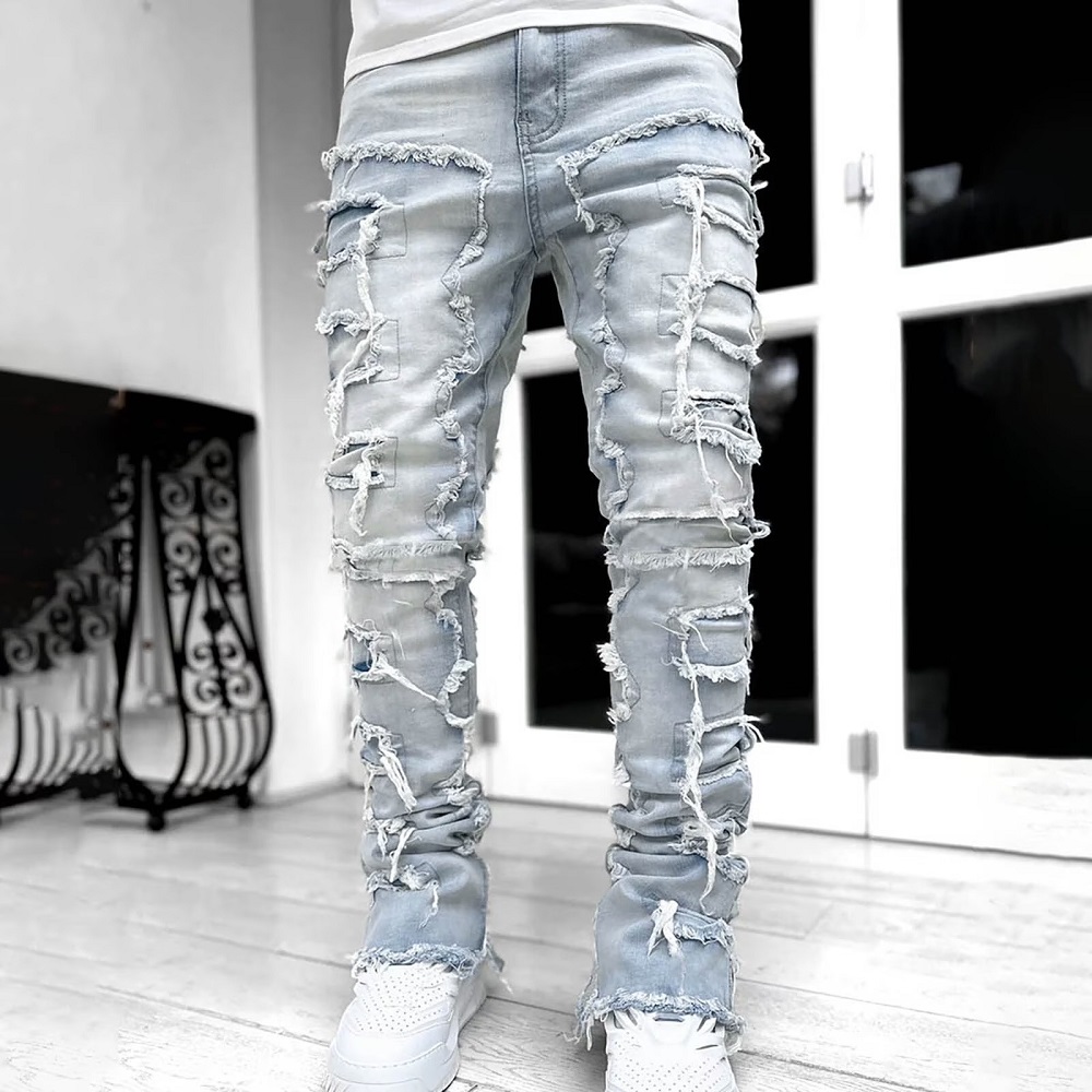 men ripped jeans