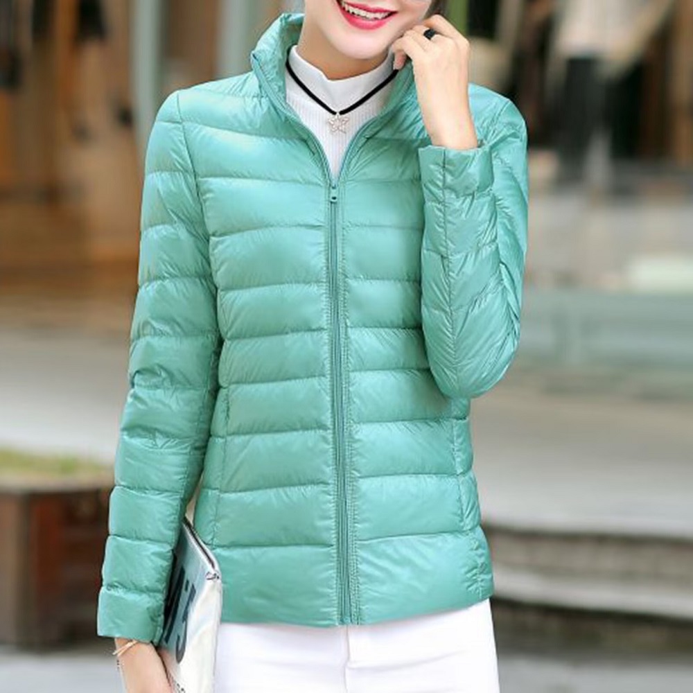 lightweight puffer jacket women