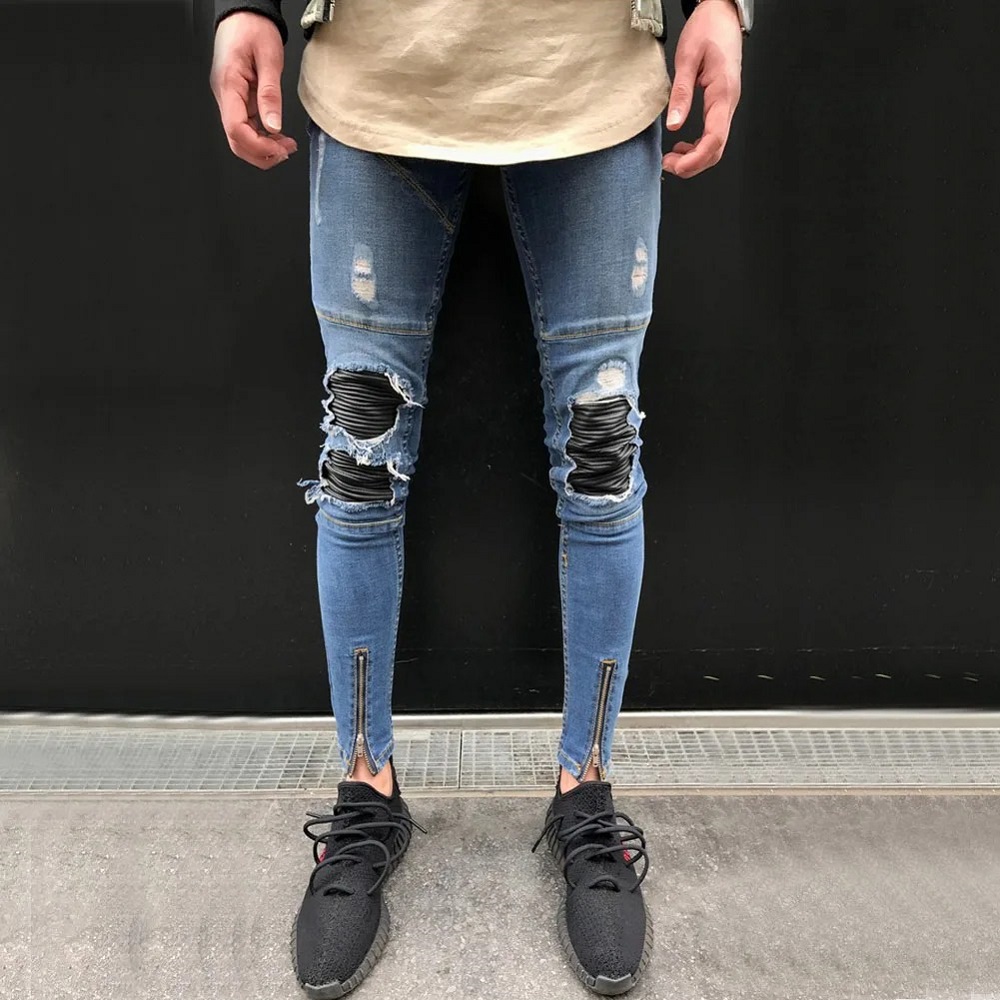 men ripped jeans
