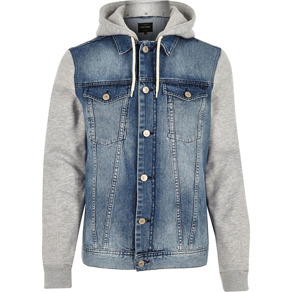 denim hoodies for men