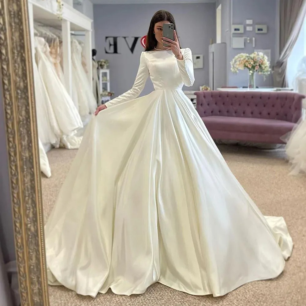 modest wedding gown