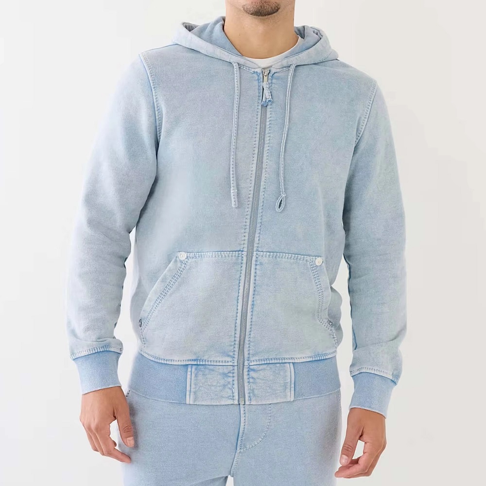 denim hoodies for men