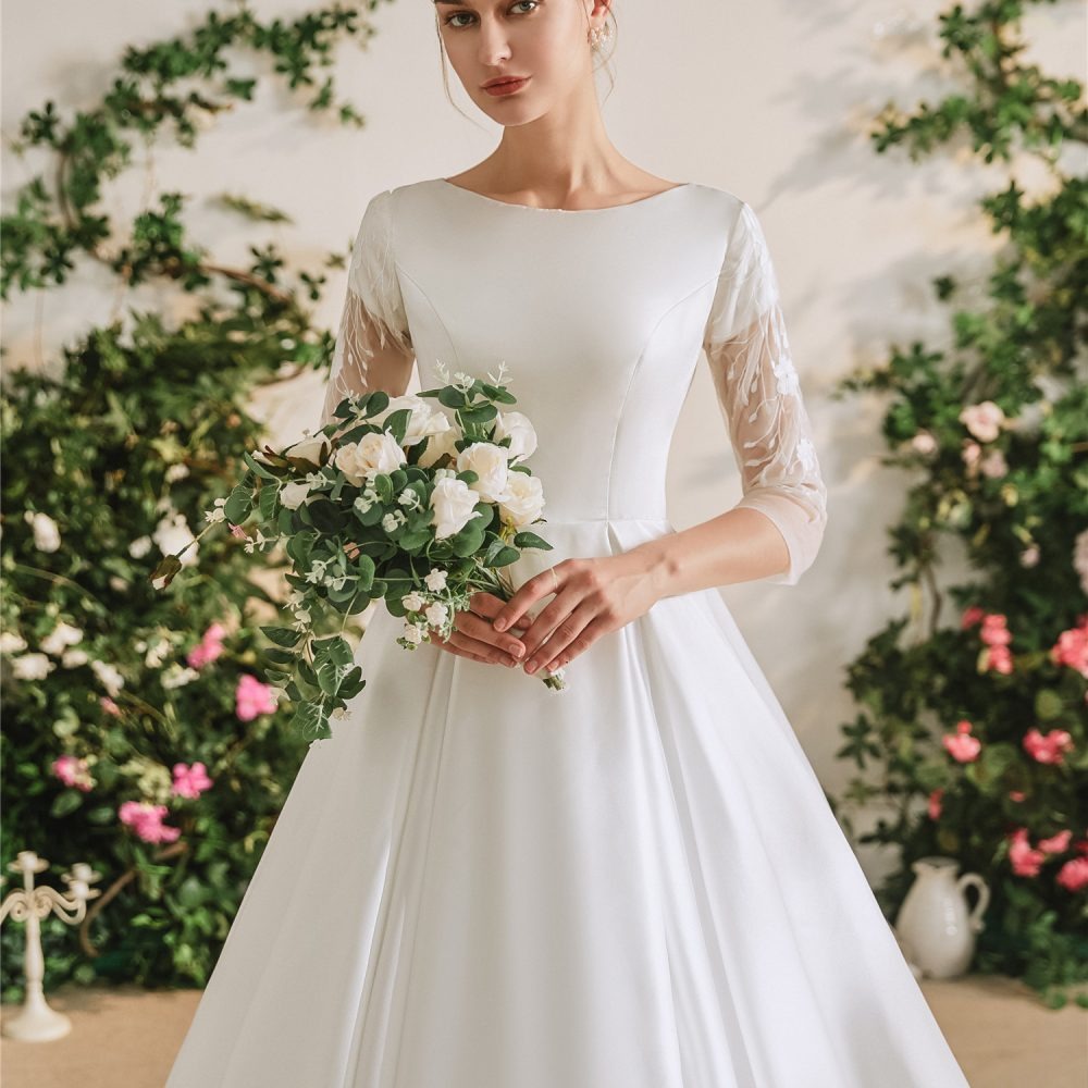 modest wedding gown