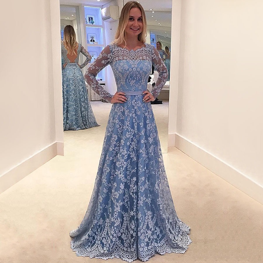 a line long dress formal