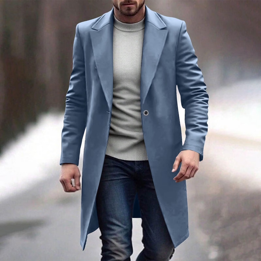 men's wool trench coat