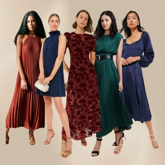 semi formal fall wedding guest dress