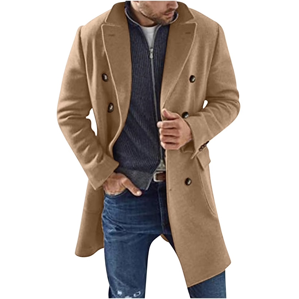 men's wool trench coat